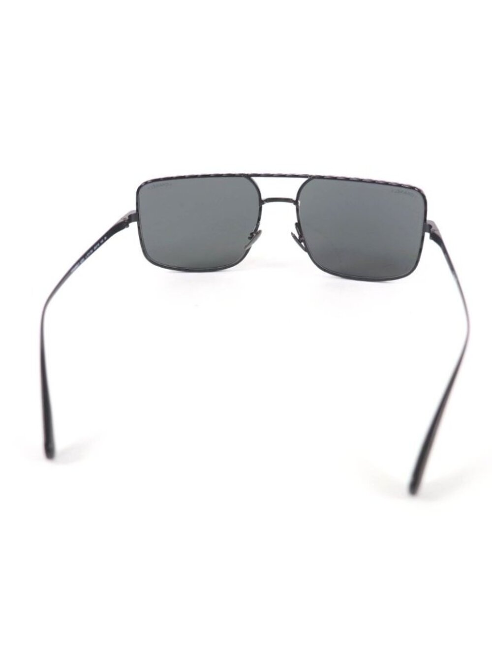 Chanel Pilot Sunglasses Logo Quilted Two Bridge Black - Picture 5 of 11